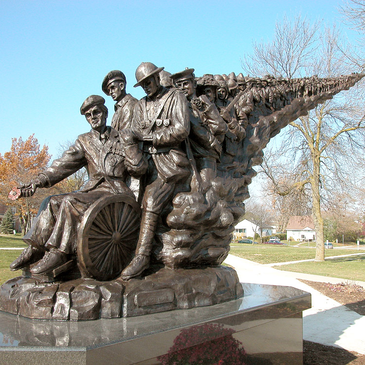 Canadian Veterans Memorial Sculptures by TPS